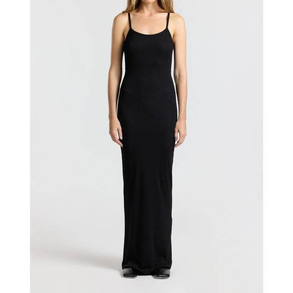 Verona Spaghetti Maxi Dress Jet Black